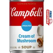 Campbell's Condensed Unsalted Cream of Mushroom Soup, 10.5 Ounce