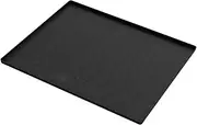 Generic Mini Refrigerator Floor Mat Drip Tray Leakproof Home Supplies Sink Mat with Raised Edge Dryer Drip Pan Freezer Floor Mat, Black 60x50cm