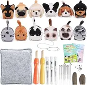 Needle Felting Kit, Doll Making Needle Felting Starter Kit DIY Needle Felting Supplies with Instructions Felting Needles Felting Pad and Other Tools Complete Needle Felting Tools for Beginners Adults