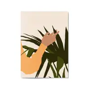 Retro House Plant Modern Pastel Wall Art
