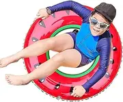 Watermelon Pool Float - Watermelon Kiwi Orange Lime Inflatable Tubes Floaties Toys Swimming Rings - Pool Floaties Toys, Fun Pool Ring Float Summer Party Favors