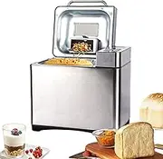 Electric Bread Maker, 650W Yogurt Cake Bread Toast Baking Machine with Not Stick Pan,Fully Automatic Nut Spreading, Tempe Control, 17 Preset Menus, 15H Delay Timer, for Home Restaurant