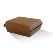 Dinner (178x160x80) Takeaway Box - Corrugated Kraft Plain 150 pcs