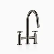 Dornbracht VAIA Three-hole bridge mixer Pull-down with spray 19875809-99 Brushe