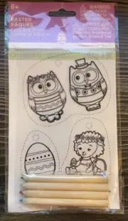 LAST ONE New Celebrate It Easter Paques Color and Shrink Shrinky Dinks - Makes 4