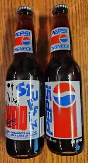 Shaq Shaquille O'Neal Stuffin' 1992-1993 NBA Glass Pepsi 12oz. Longneck Bottle
