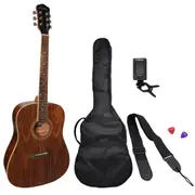 Martinez Left Hand '41 Series' Dreadnought Acoustic Guitar Pack (Rosewood)