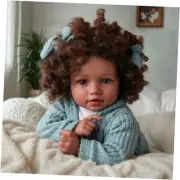 Lifelike Reborn Baby Dolls Black Girl Callie - 20 - Inch Soft Body Realistic