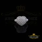 925 Sterling White Silver 2.89ct Cubic Zirconia Heart Promise Womens Ring Size 8