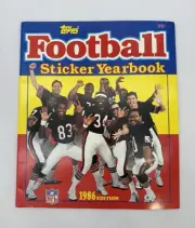Topps Empty/Unused Sticker Yearbook. NFL 1986 Edition. -Chicago Bears/Payton
