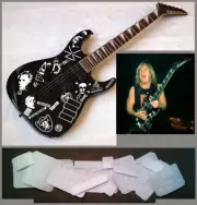 Jeff Hanneman guitar stickers Jackson soloist punks Slayer