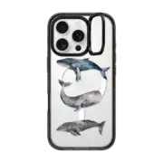 iPhone 16 Pro Impact Ring Stand Case MagSafe Compatible Whale