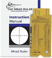 Value Plus Mrad Slide Rule Calculator to Use with Dope Book, Dope Card Chart - Ballistic Calculator for Sniper Scope and Rifle Long Range Shooting, Hunting and Targets