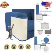 Large Sisal Cat Scratching Mat – Stylish Dark Blue Furniture Guard for Cats