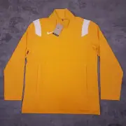NIKE Coaches Performance 1/4 Zip Golf Jacket Men's Size MEDIUM Gold Yellow