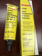DYNATEX Super Weatherstrip & Gasket Adhesive Yellow 5 Ounces Tube 49430