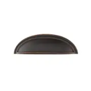 Emtek 86173US10B 4-Inch Center to Center Cup Pull oil rubbed bronze