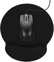 Mouse Pad with Ergonomic Memory Foam Wrist Rest,Support Wrist Cushion Support - Lightweight Rest Mousepad for Home, Office & Travel, Black