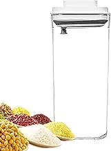 Coffee Canister With Airtight Lid - Food Containers With Lids Airtight,Manual Sealer, Stackable Dispenser, Kitchen Storage Jar, Pantry Organization For Snack