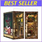 Creative DIY Book Nook Kit - Magical Miniature House for Stress Relief and Fun