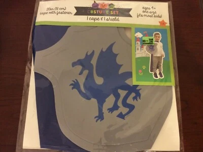 Halloween Costume Set: Cape and Shield Kids Knight Costume Accessories Foam