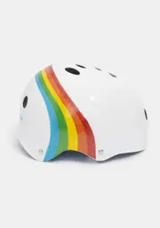 [Triple Eight] White Rainbow Sparkle Certified Sweatsaver Helmet
