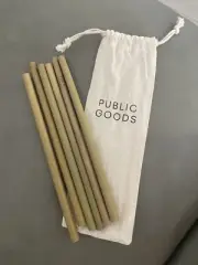 Brand New Public Good Bamboo Straw