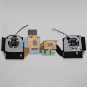 Original for CLEVO NP50HP FNTR FNTS CPU+GPU COOLING FAN HEATSINK 6-31-NP5H2-102