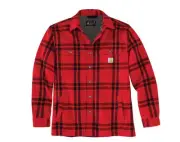 Carhartt Relaxed Fit Flannel Sherpa Lined Shirt Jacket TJ4452-M Plaid Mens M