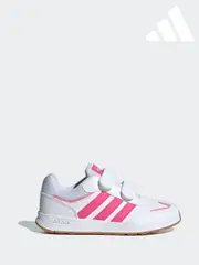 adidas Pink/White Tensaur Switch Hook and Loop Kids Trainers (B91659) | $69