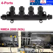 NMEA 2000 N2K 4-Port MultiPort T-Connector for Garmin Lowrance Simrad B&G Navico