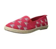 FOCO NCAA Women's Arizona Wildcats Espadrille Canvas Slip On Shoe