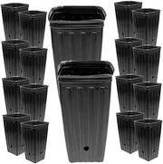NOLITOY Outdoor Garden Nutrition Cup Set 30pcs of Plant Nursery Cups Drainage for Seedlings Flowers and Herbs