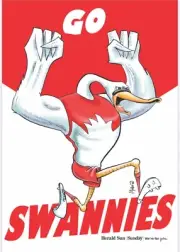 2024 SYDNEY SWANS BIG 420mm AFL FOOTBALL TEAM PLAYER WINNER POSTER,BARGAIN,1