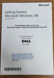 Microsoft Windows 98 Second Edition Getting Started CD for Dell - New / Sealed