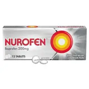 12 Pack Nurofen Ibuprofen 200mg tablets