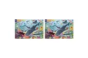 2x 100pc eeBoo Jigsaw Puzzle Love of Sharks 45x68cm Kids Educational Game 5+