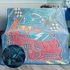 Lightweight Glow in the Dark Race Car Blanket - Perfect for Boys’ Room Decor