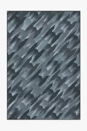185' x 275' | Machine Washable Runner Rug | Kid & Pet Friendly | Indoor Rug | TIE Fighter Houndstooth Blue Flatwoven Rug | Ruggable