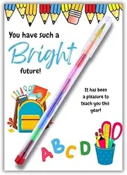 Teacher to Student Gifts | Class of 2024 | End of Year | You Are a Star | Pupil Gift | Best Student | Primary Leaver | Goodbye Gift (Crayon Pen - 10)
