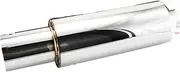 Sports Car Styling Exhaust System Pipe Tail Universal Racing Muffler Stainless 101mm Mufflers Silver Blue Tips(51mm silver)