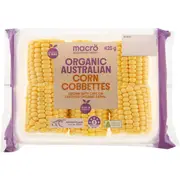 Macro Organic Corn Cobettes Pre-Pack 425g