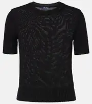 ['S Max Mara] 'S Max Mara Berge virgin wool sweater UK 14 black