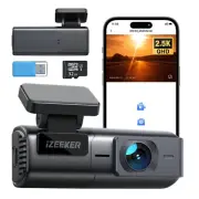 iZEEKER 2.5K Dash Cam WiFi Dash Camera for Cars, Mini Car Camera 1440P Front ...