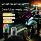 2x Rechargeable Car Wheel Tire Air Valve Stem LED Light Caps Cover Accessories