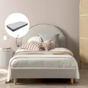 Imogen King Single Bed Natural + Mattress Bundle