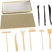 Vaguelly 1 Set Japanese Zen Garden Rake Set Sand Art Tools for DIY Sand Zen Garden Supply Home and Office Decor Miniature Crafting Supply