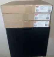 34’ Gallon Resin Deck Box Patio Furniture Grey Keter