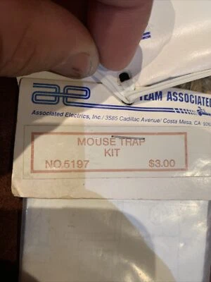 Vintage 1/8 Team Associated RC500 Mouse Trap Kit Fuel Tank No. 5197 1/8 Pan Car