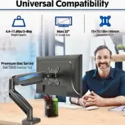 MOUNTUP Single Monitor Desk Mount Up To 32” Screen Adjustable Desktop Computer